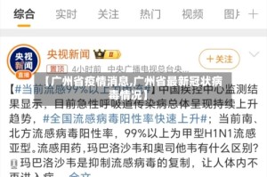 【广州省疫情消息,广州省最新冠状病毒情况】