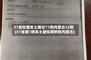 31省份增本土确诊71例内蒙古32例(31省增1例本土疑似病例在内蒙古)