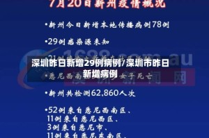 深圳昨日新增29例病例/深圳市昨日新增病例