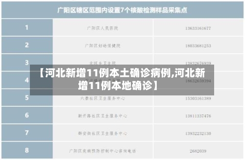 【河北新增11例本土确诊病例,河北新增11例本地确诊】-第1张图片
