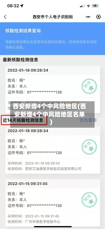 西安新增4个中风险地区(西安新增4个中风险地区名单)-第1张图片
