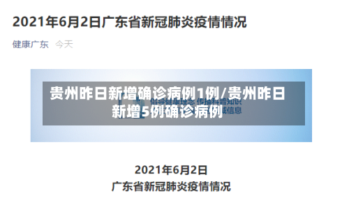 贵州昨日新增确诊病例1例/贵州昨日新增5例确诊病例-第2张图片