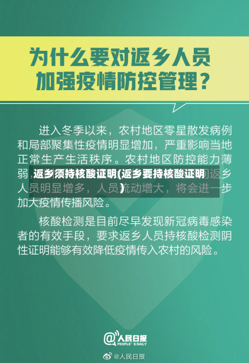 返乡须持核酸证明(返乡要持核酸证明)-第2张图片